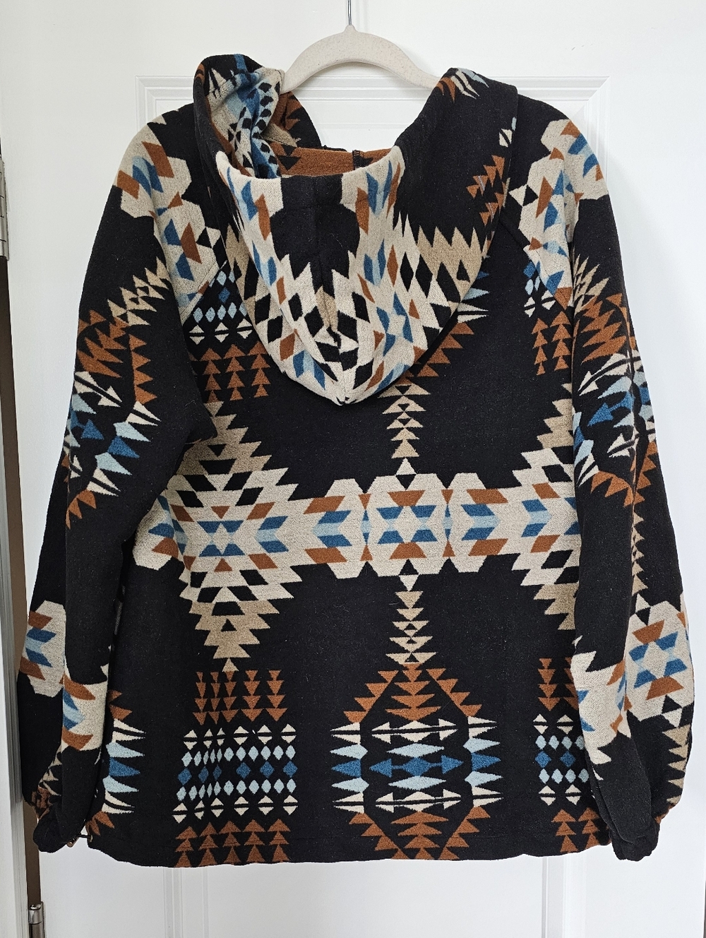 Kori Aztec Southwestern Hoodie Women L Pullover Tribal Print Boho Festival Jacke - Picture 2 of 8